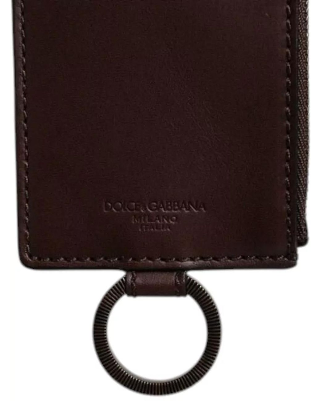 Dolce & Gabbana White Leather Card Holder for men