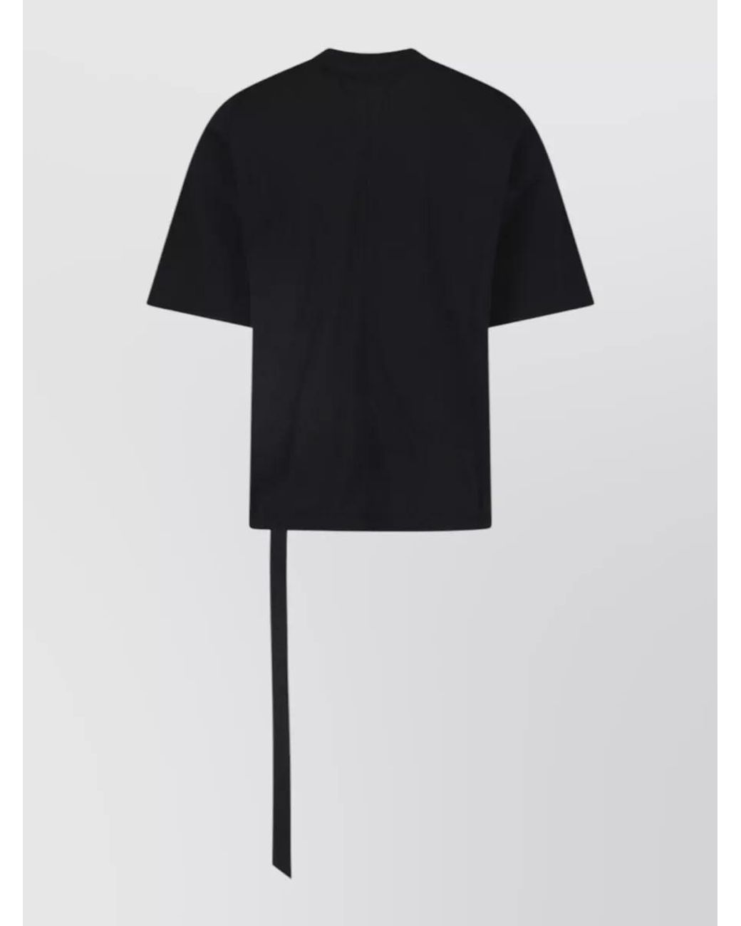 Rick Owens Black Printed Cotton Crew-Neck T-Shirt for men