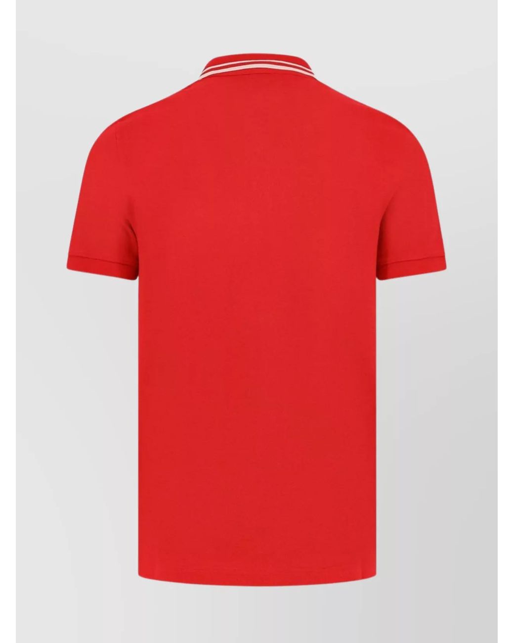 Valentino Red Cotton Short-Sleeve Polo Shirt for men