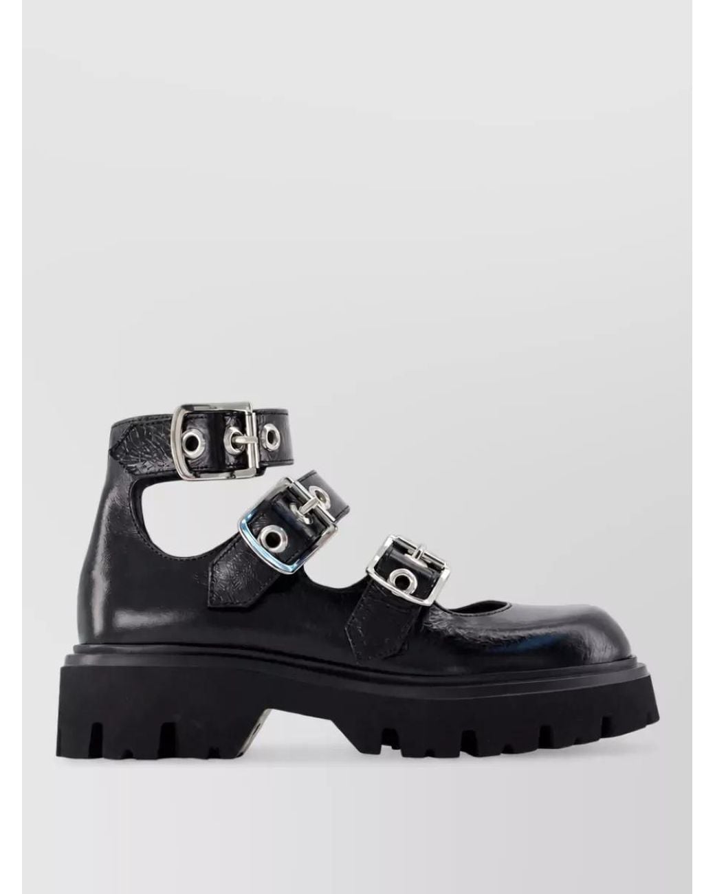 Vivienne Westwood Black Embossed Leather Mules
