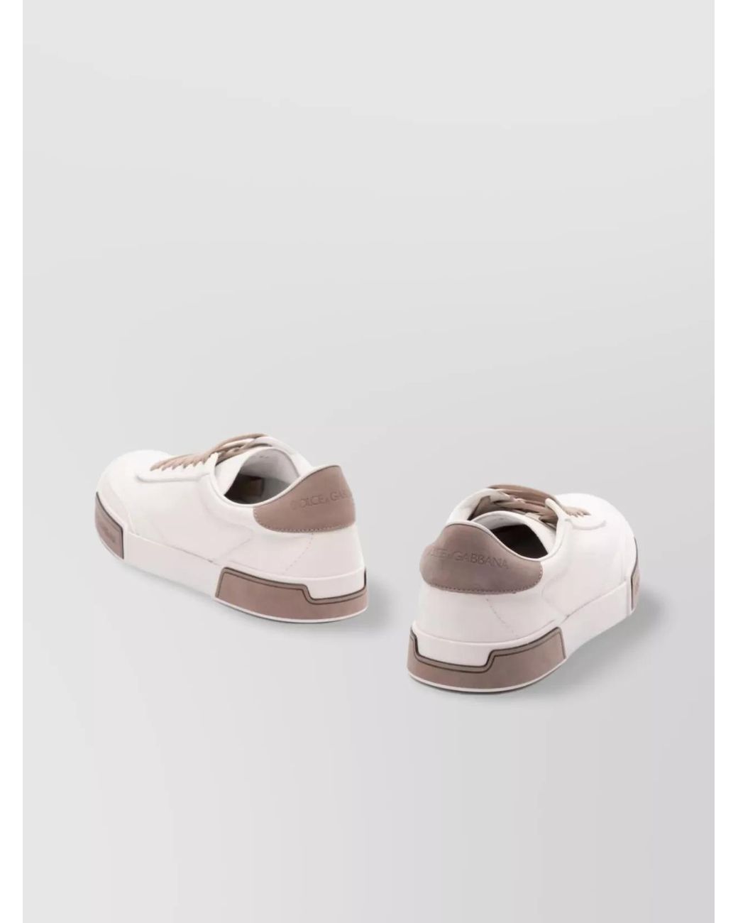 Dolce & Gabbana Multicolor Leather Low-Top Sneakers for men