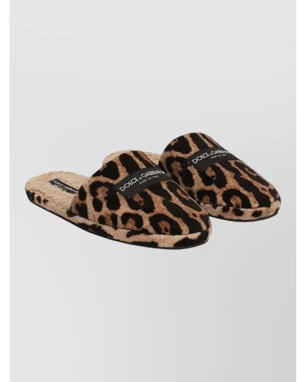Dolce & Gabbana Brown Ciabatta Spugna Leo+Spugna+Eti for men