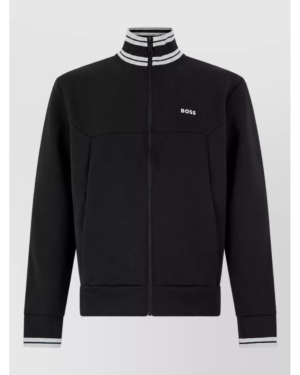 Boss Black Regular-Fit Zip-Up Hoodie for men