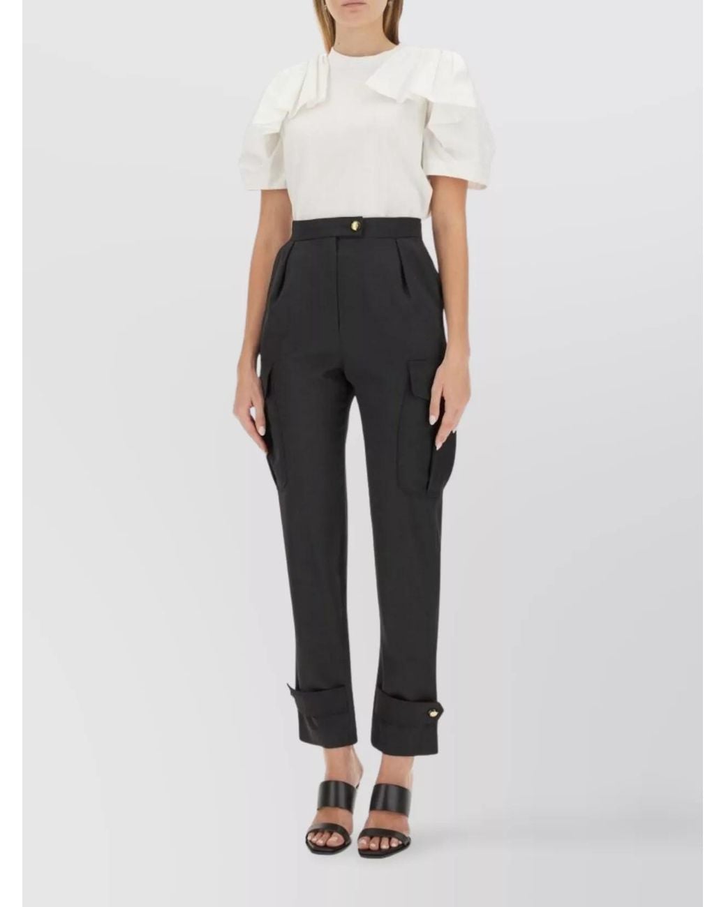 McQueen Multicolor Wool Regular-Fit High-Rise Trousers