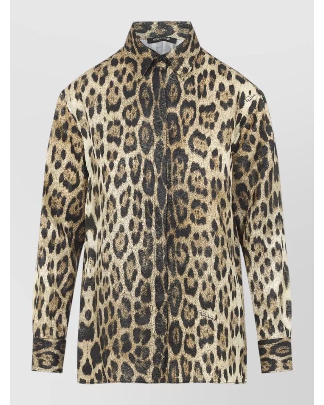 Roberto Cavalli Multicolor Printed Long-Sleeve Shirt