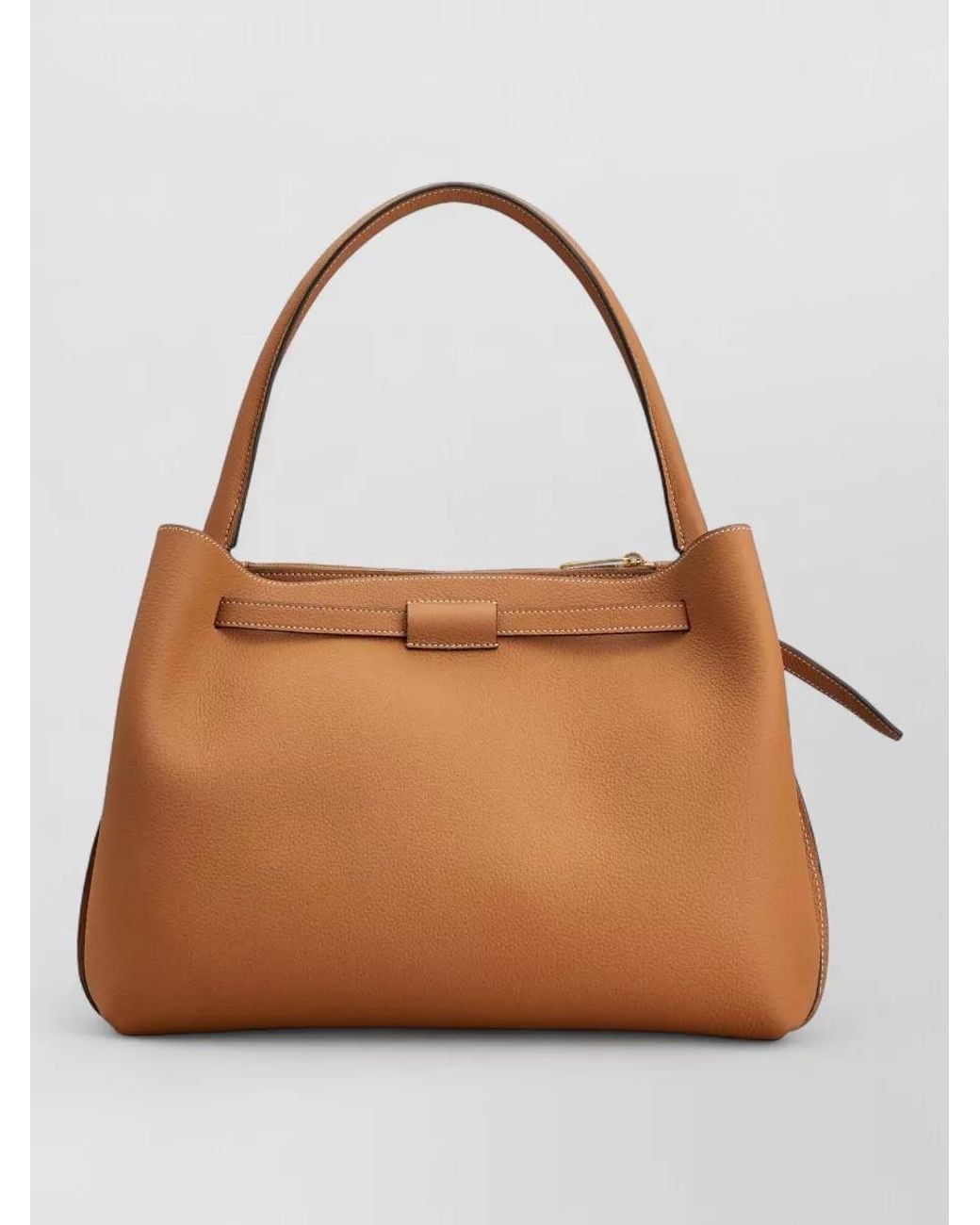 Tod's Brown T Timeless Small Leather Shoulder Bag