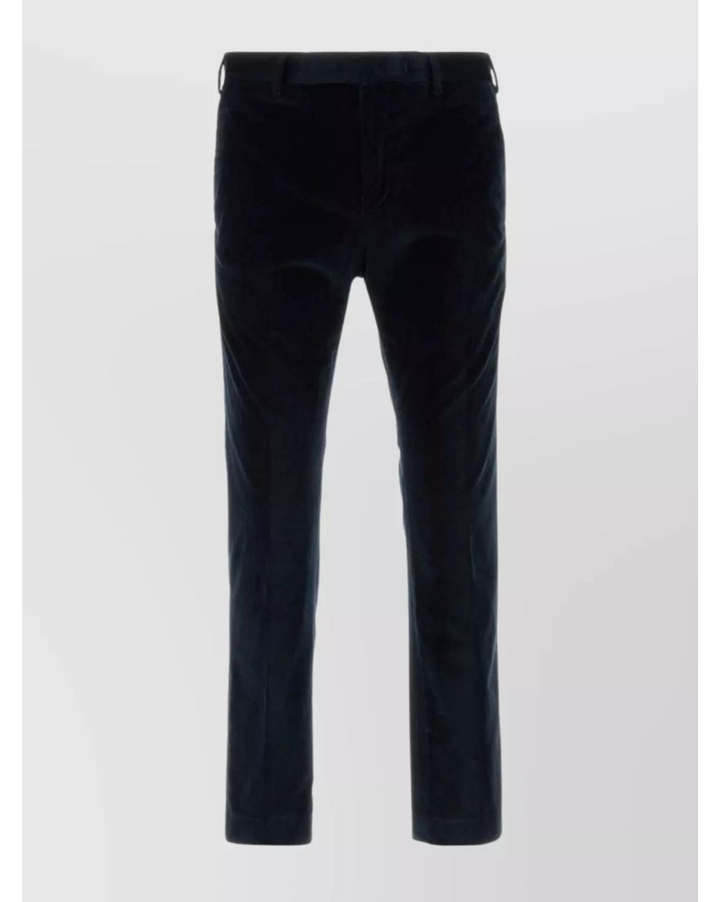 PT Torino Blue Corduroy Tailored Trousers for men