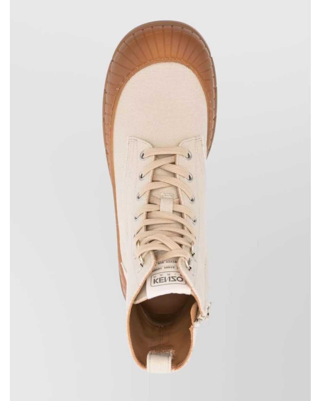 KENZO Natural Cotton Ankle Boots for men