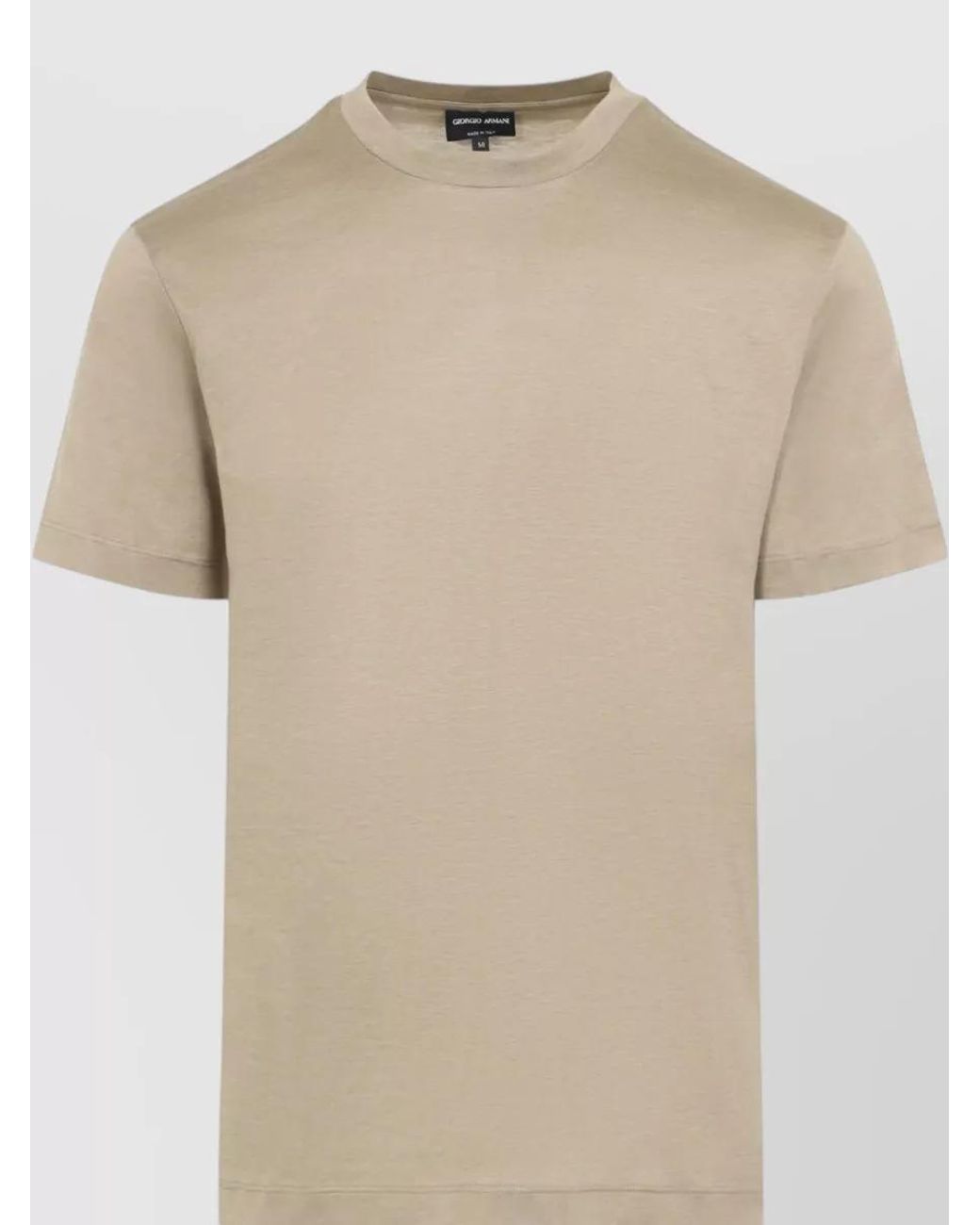 Giorgio Armani Natural Silk Regular-Fit Short-Sleeve T-Shirt for men
