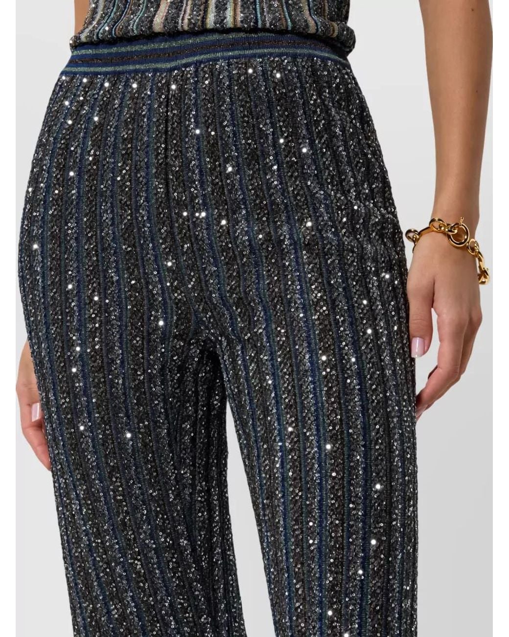Missoni Black Striped Trousers