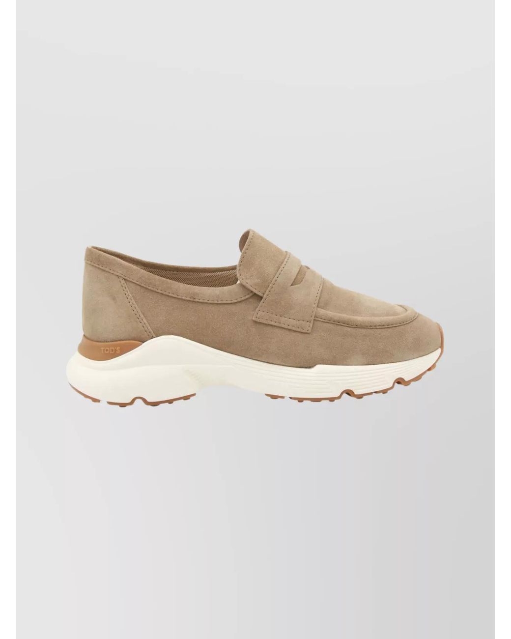 Tod's Natural Suede Leather Loafers