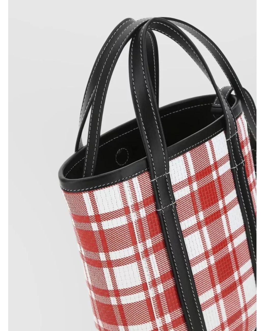 Balenciaga Red Small Barbes Shopping Bag