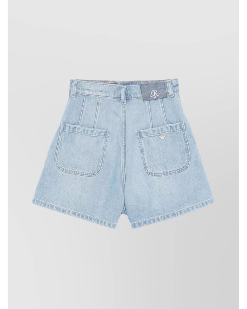 Emporio Armani Blue Denim Tailored Shorts