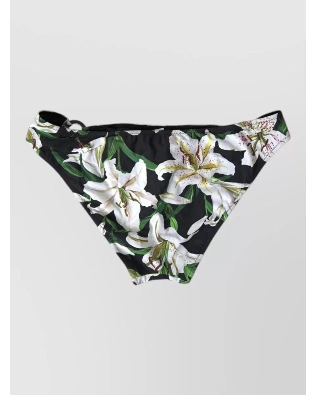 Dolce & Gabbana Red Floral-Print Low-Rise Bikini Briefs