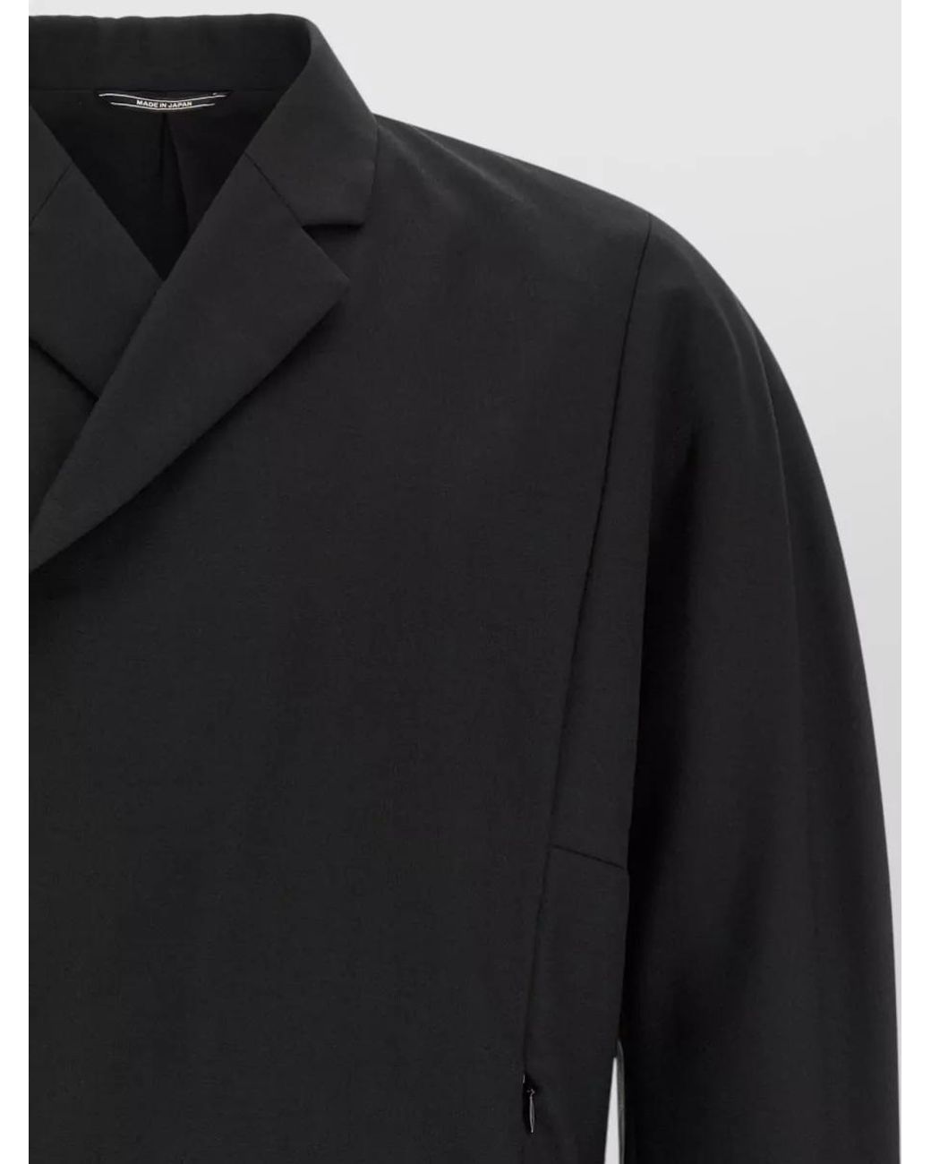 Kiko Kostadinov Black Wool Mohair Single-Breasted Coat for men