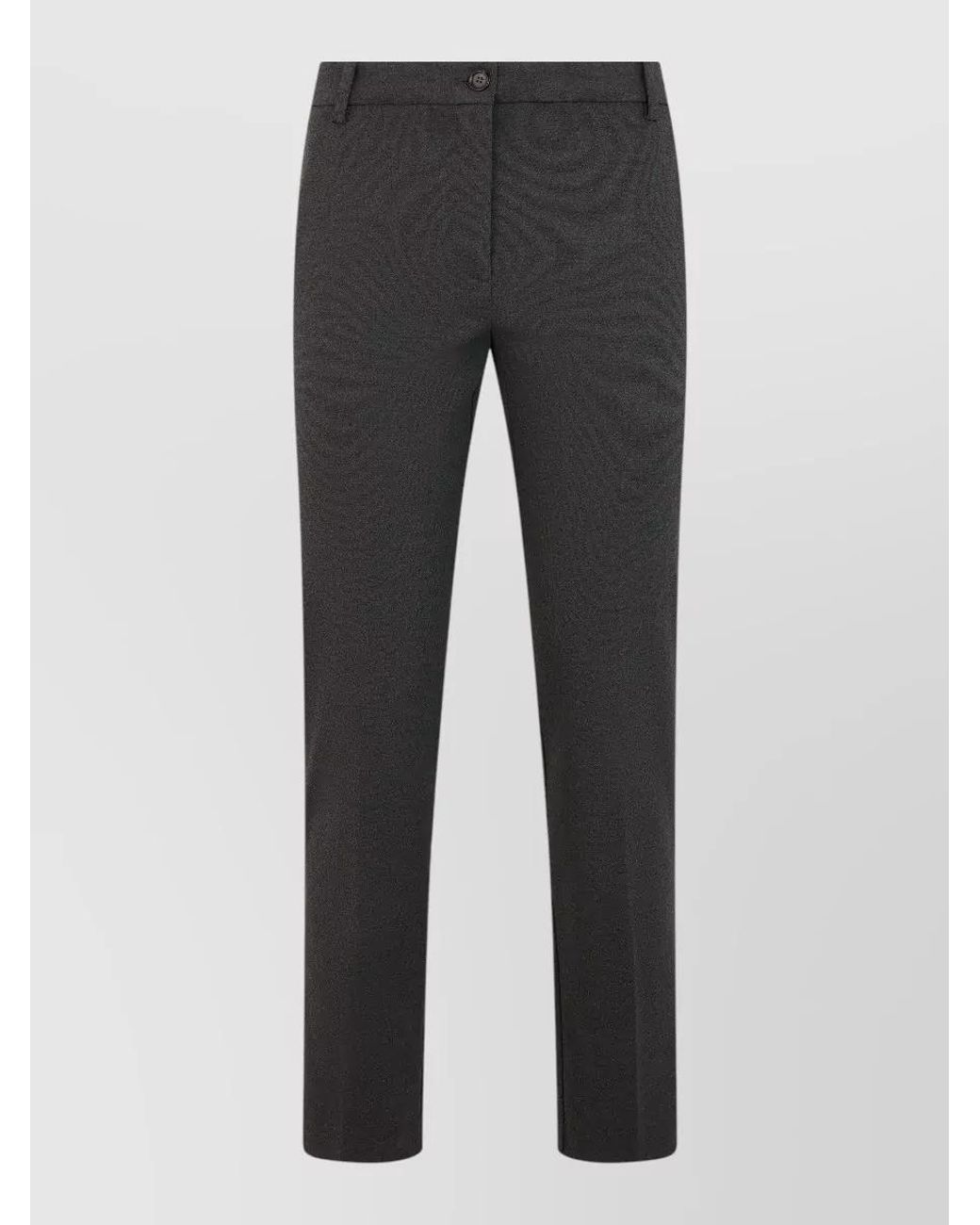 Pinko Gray Slim-Fit Flared Trousers