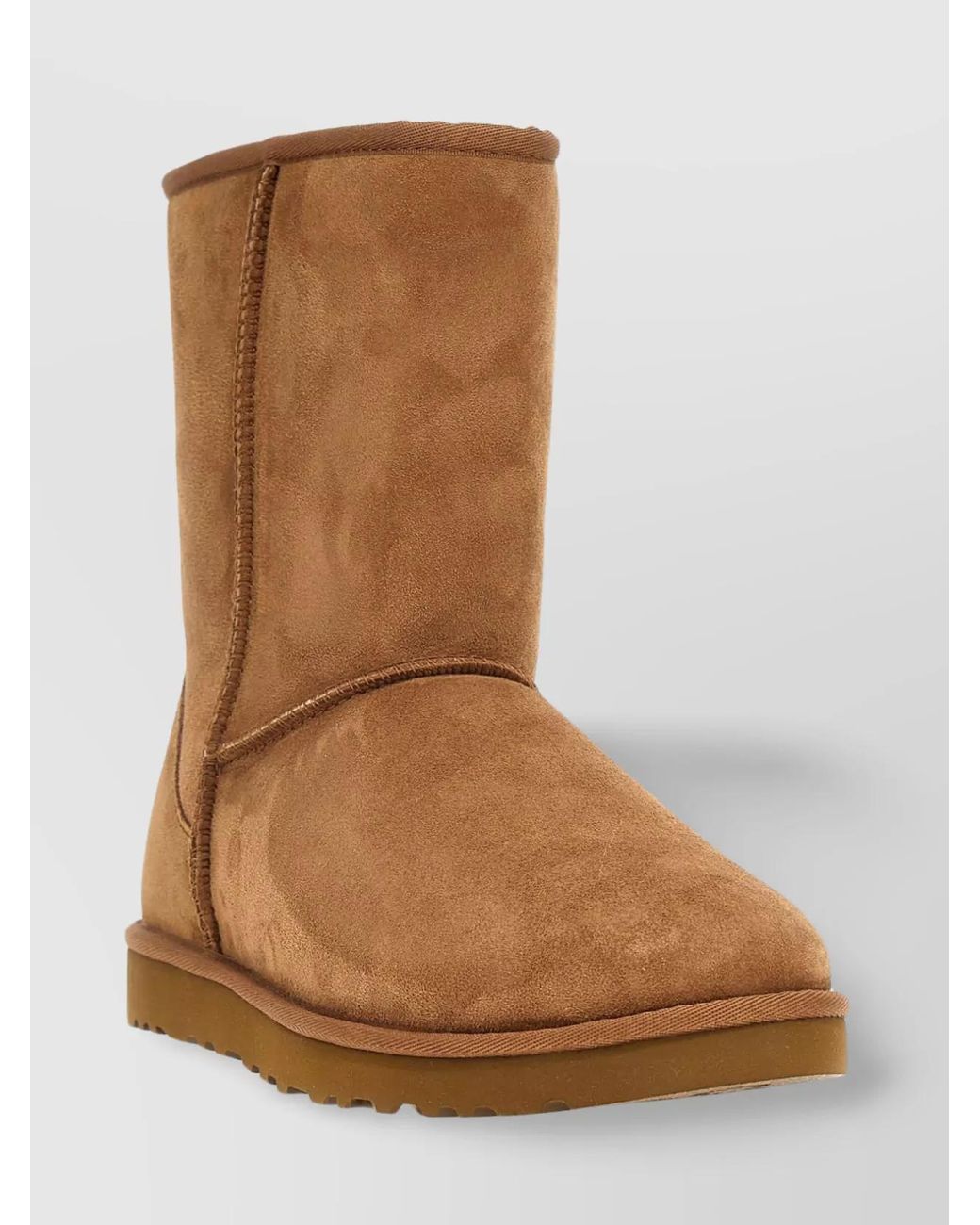 Ugg Brown Sheepskin Suede Ankle Boots