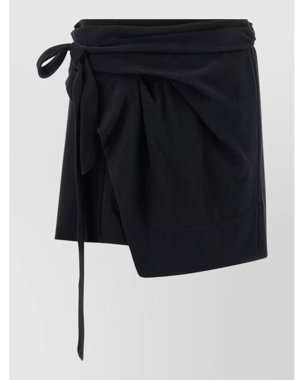 Isabel Marant Black Isabel Marant Etoile Marant Étoile Berenice Jersey Wrap Skirt