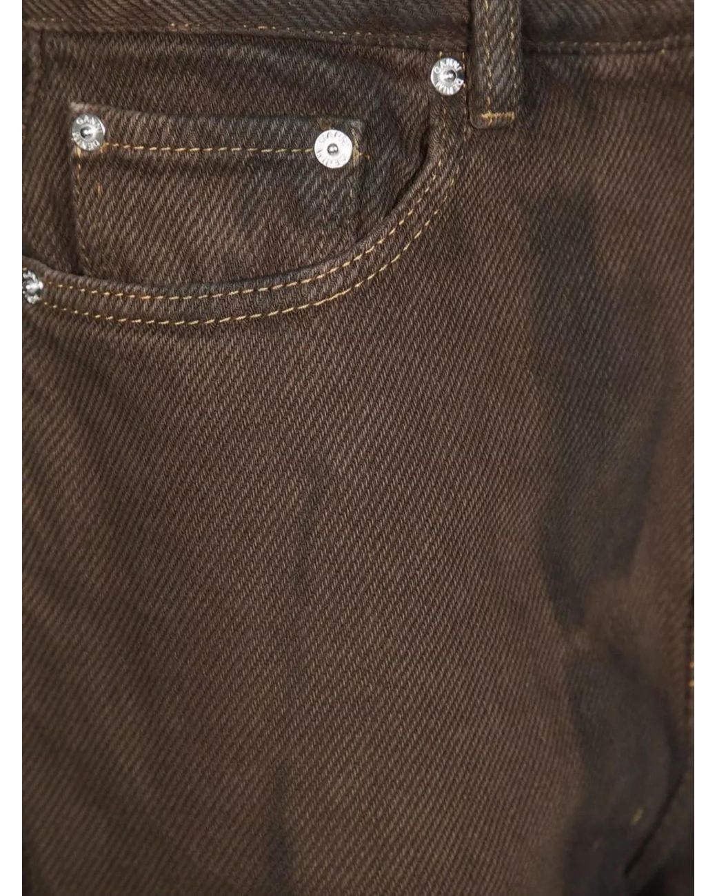 Ganni Brown Tie-Dye Wide-Leg Jeans