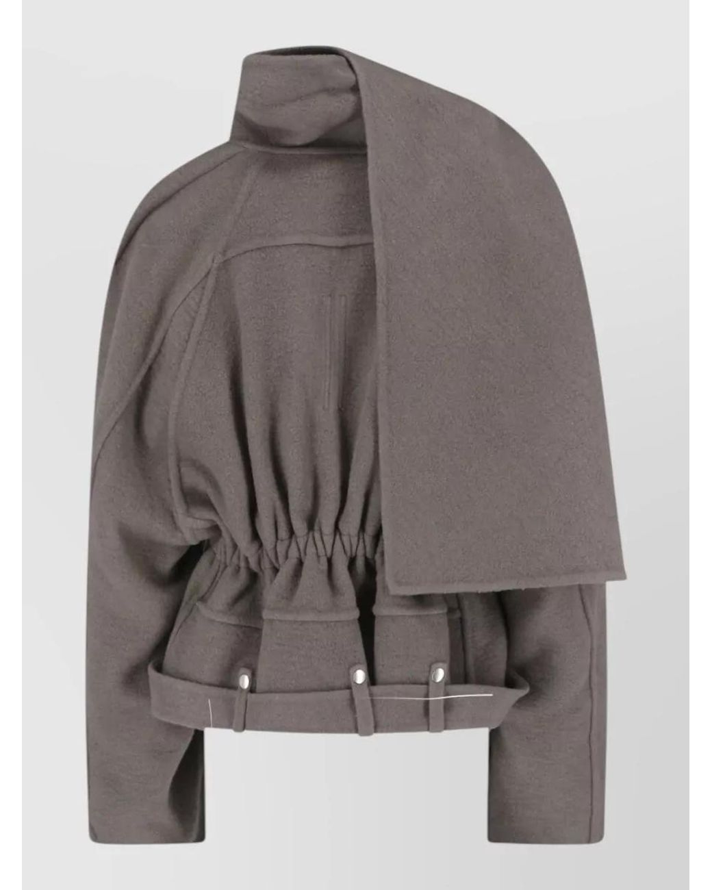 Rick Owens Gray Cashmere Cape