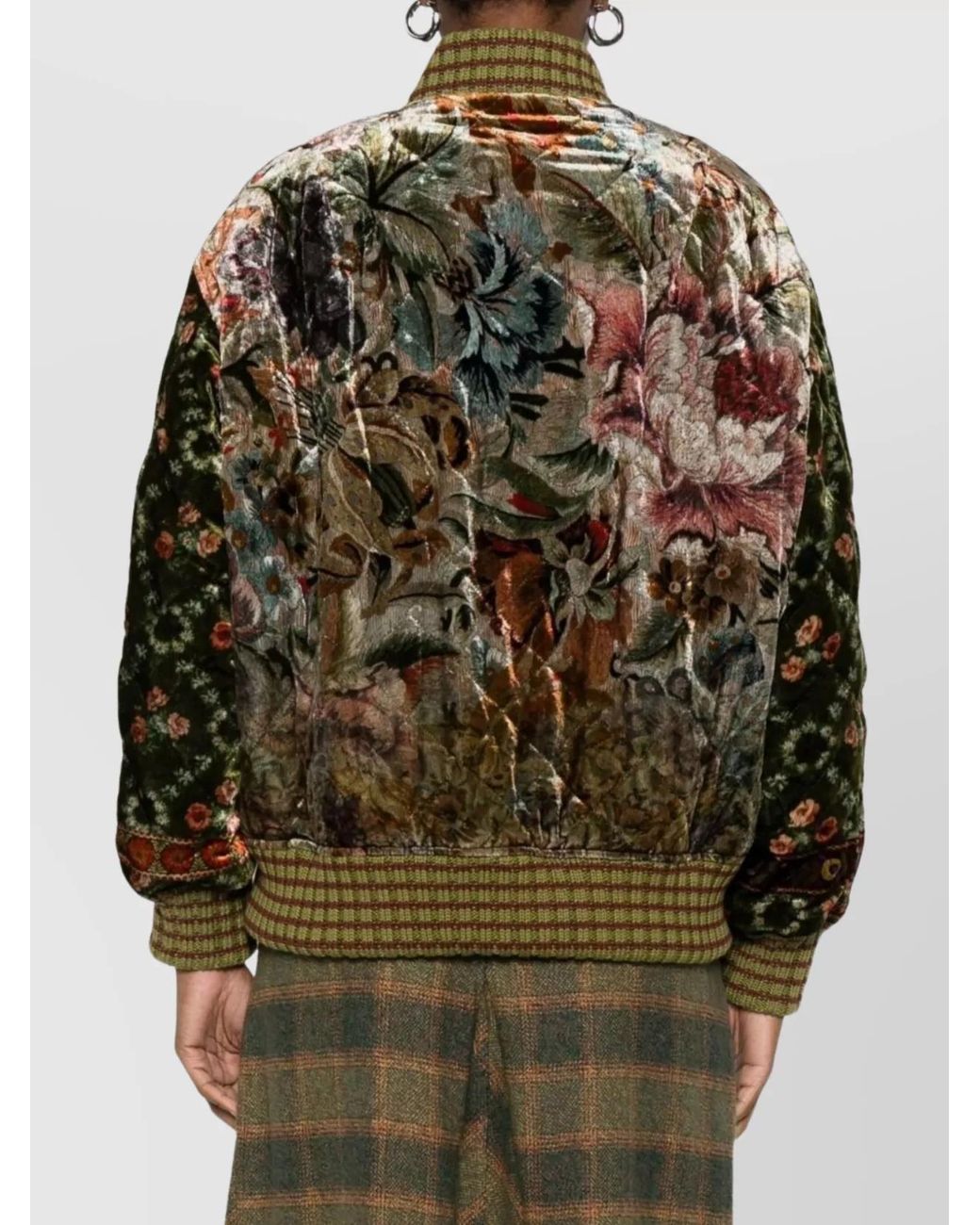 Pierre Louis Mascia Multicolor Printed Silk Blend Bomber Jacket