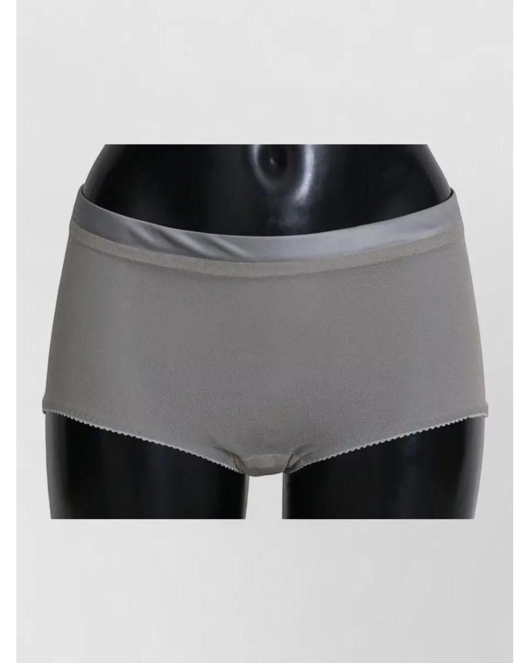 Dolce & Gabbana Gray Silk Mesh Briefs