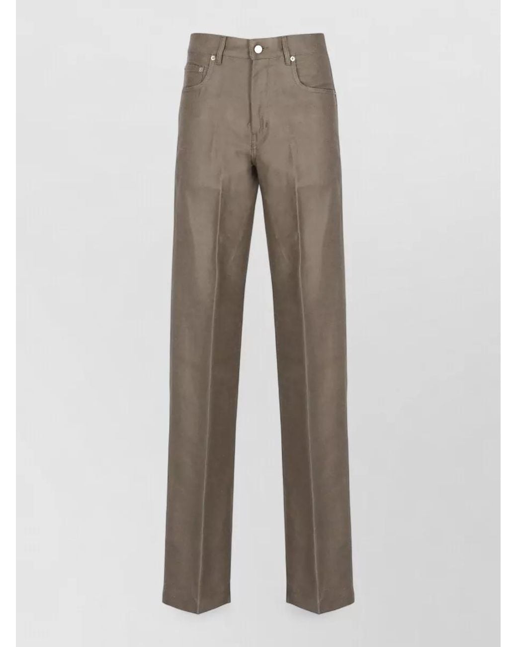 Rick Owens Gray Straight-Leg Denim Jeans