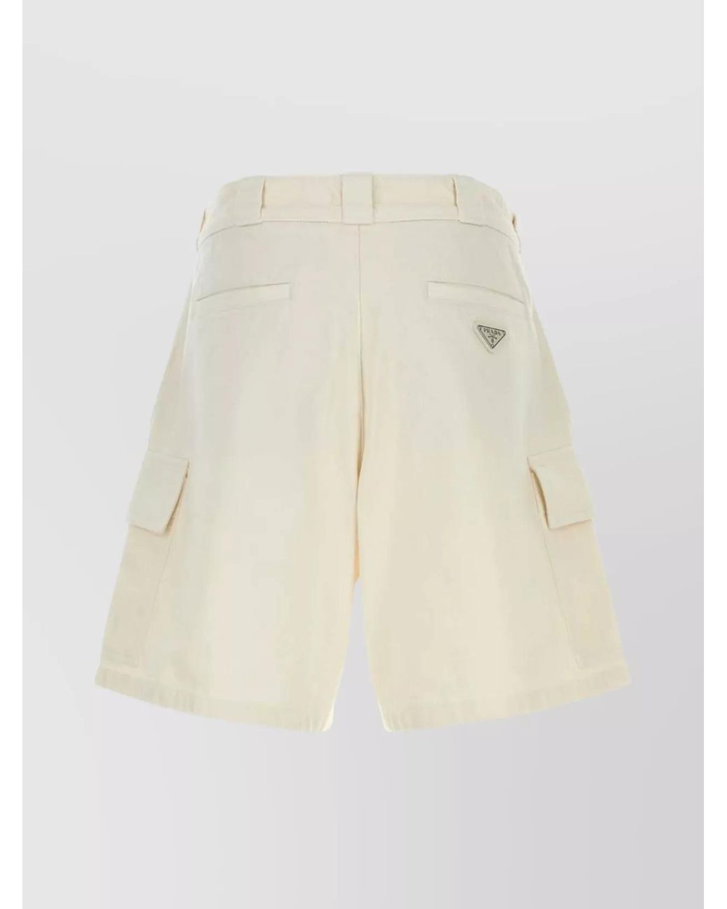 Prada Natural Denim Bermuda Shorts for men