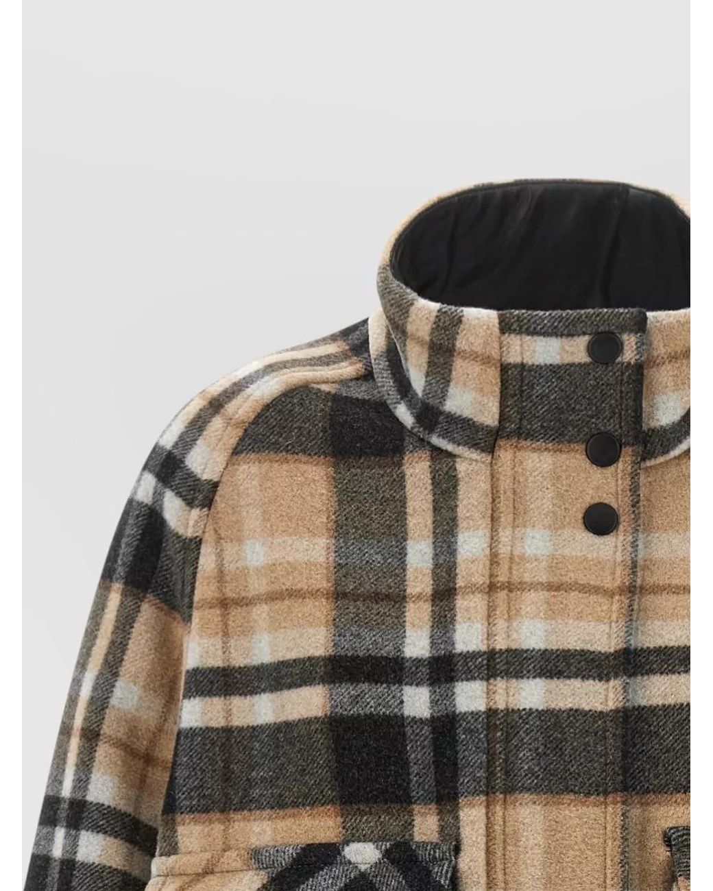 Pinko Multicolor Checked Wool Fitted Jacket