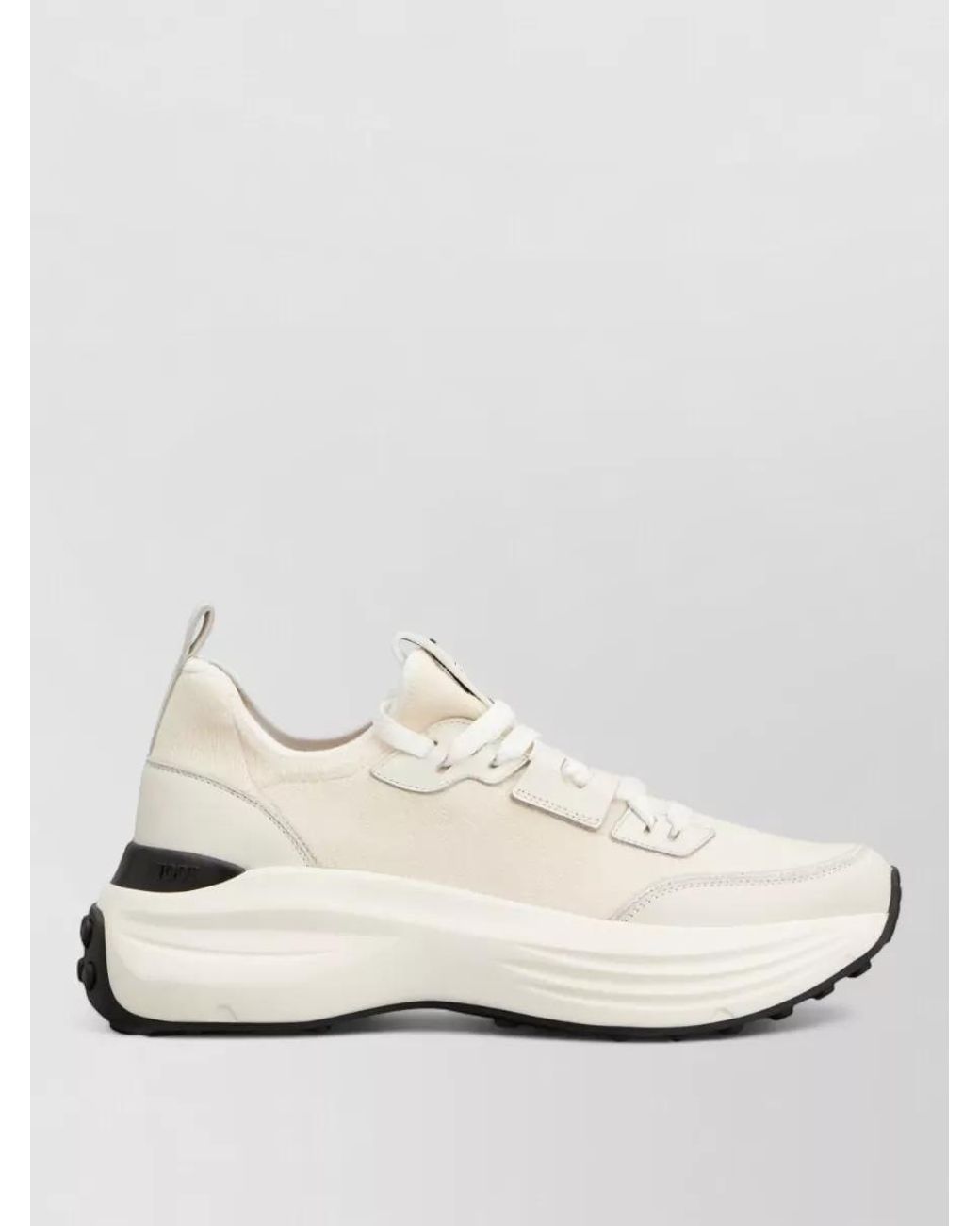 Tod's Natural Paneled Platform Sneakers