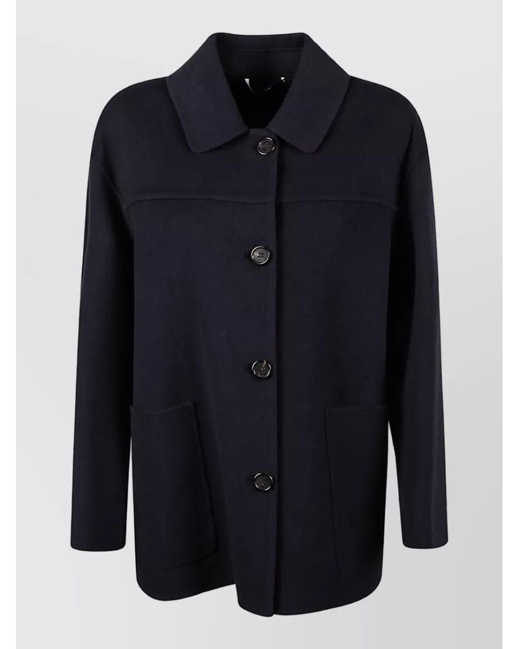 Max Mara Blue Fitted Jacket