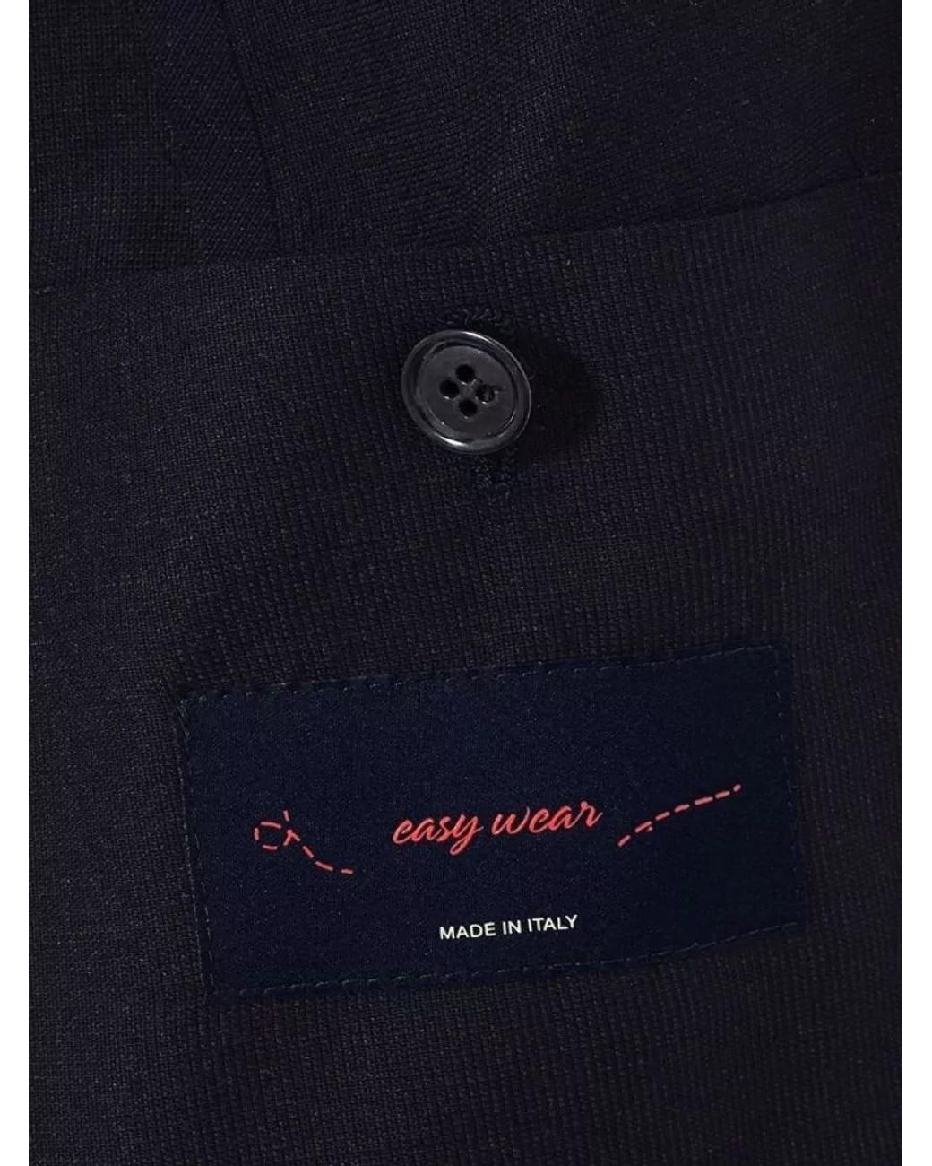 Lardini Blue Cotton Single-Breasted Blazer for men