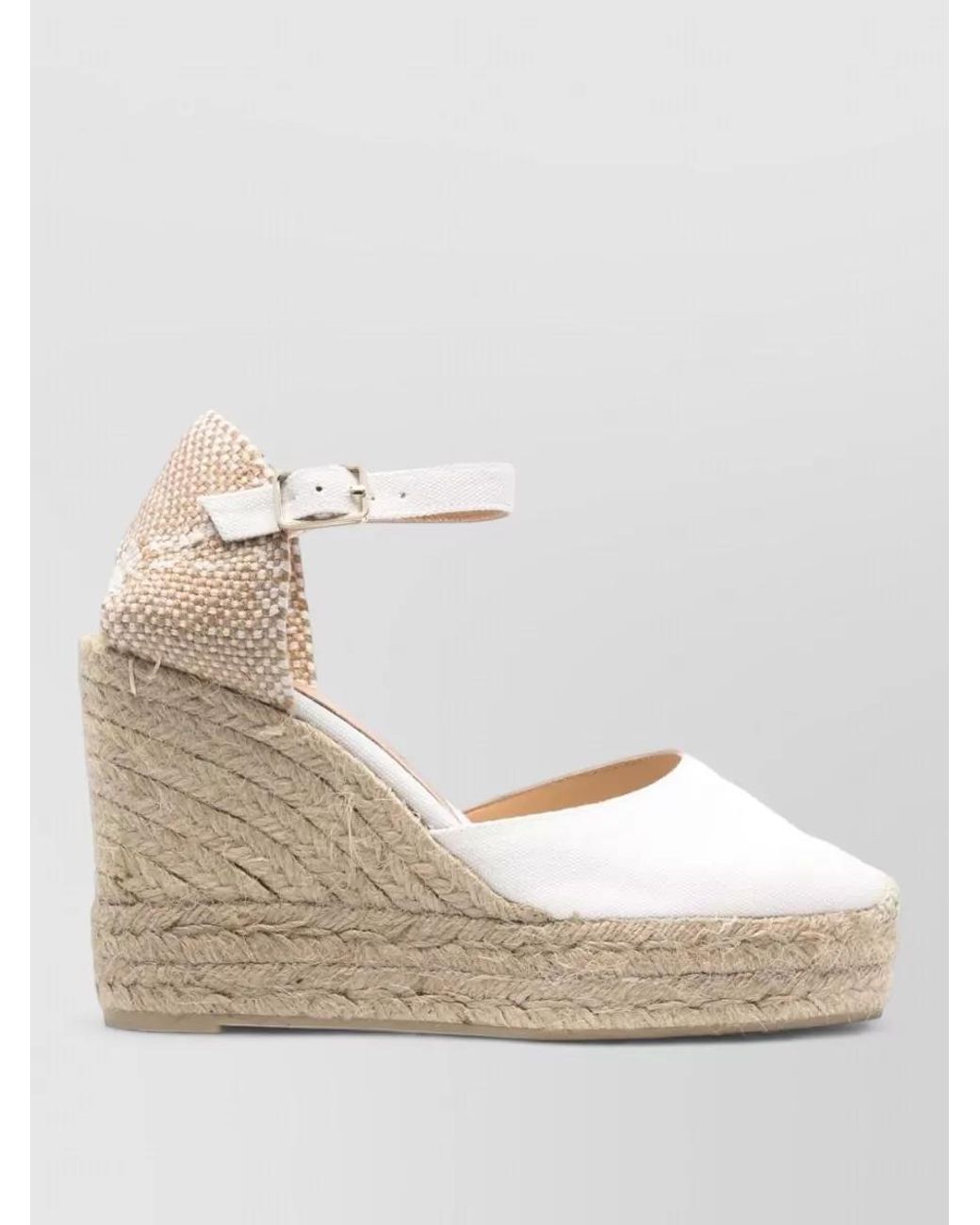 Castaner Natural Ankle-Strap Wedge Espadrilles