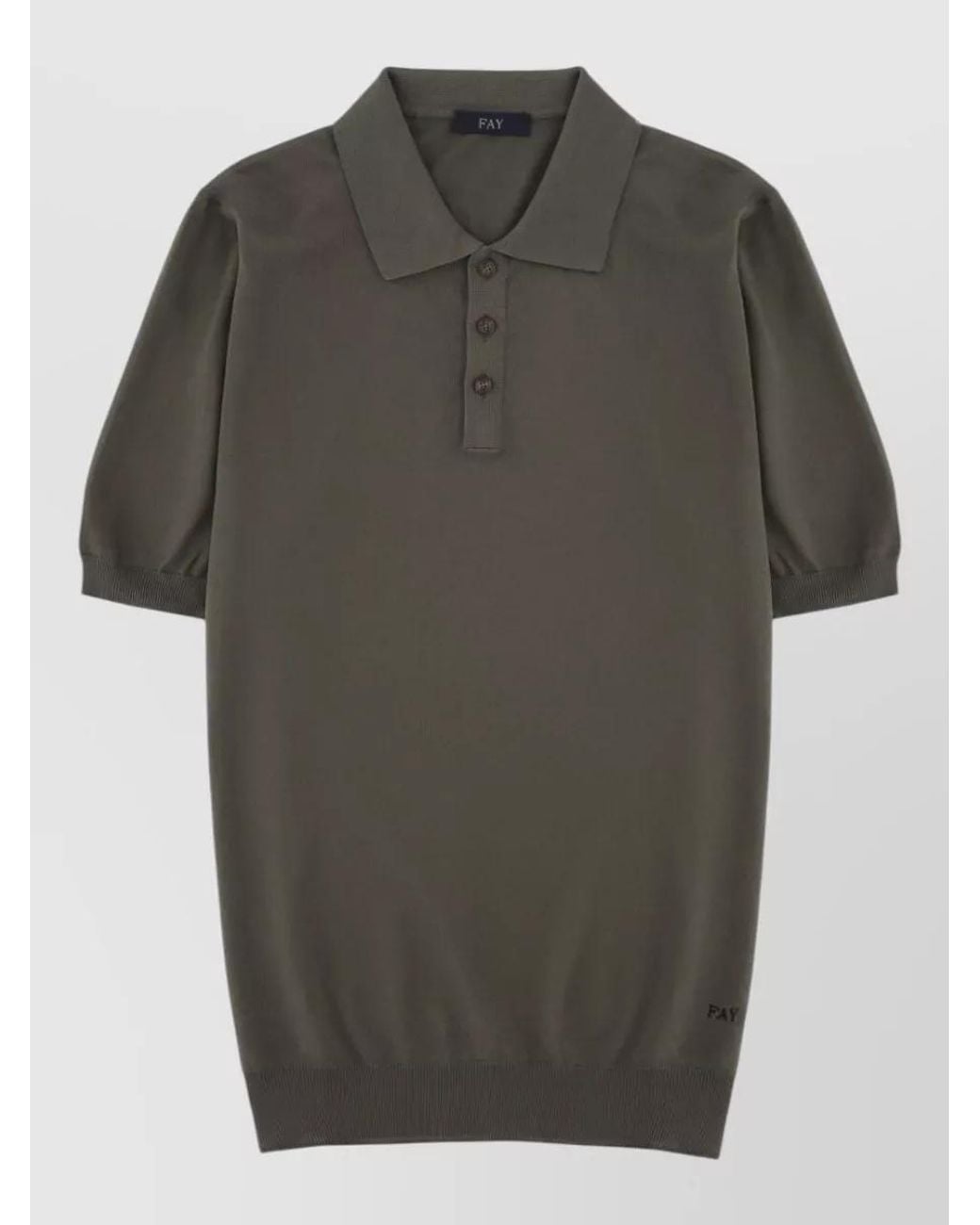 Fay Gray Regular-Fit Cotton Polo Shirt for men