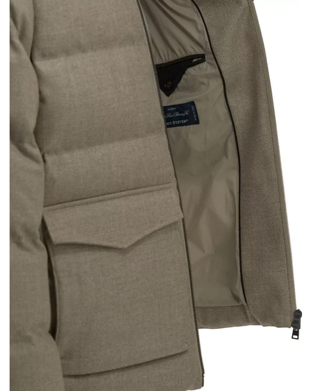 Herno Green Silk Wool Tweed Padded Bomber Jacket for men