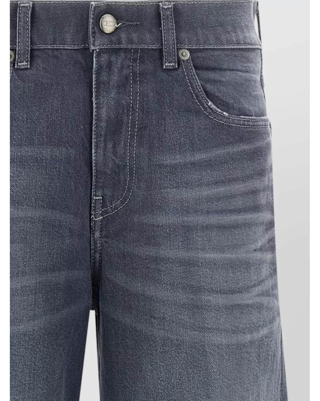 DIESEL Blue Denim High-Rise Flared Jeans