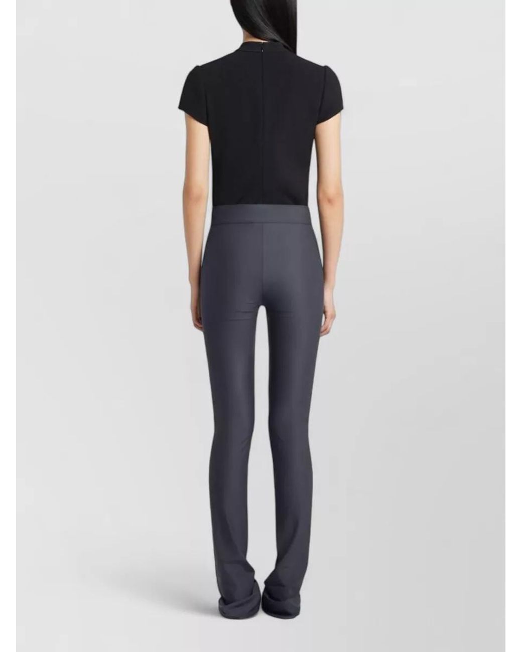 Courreges Black Sleeveless T-Shirt