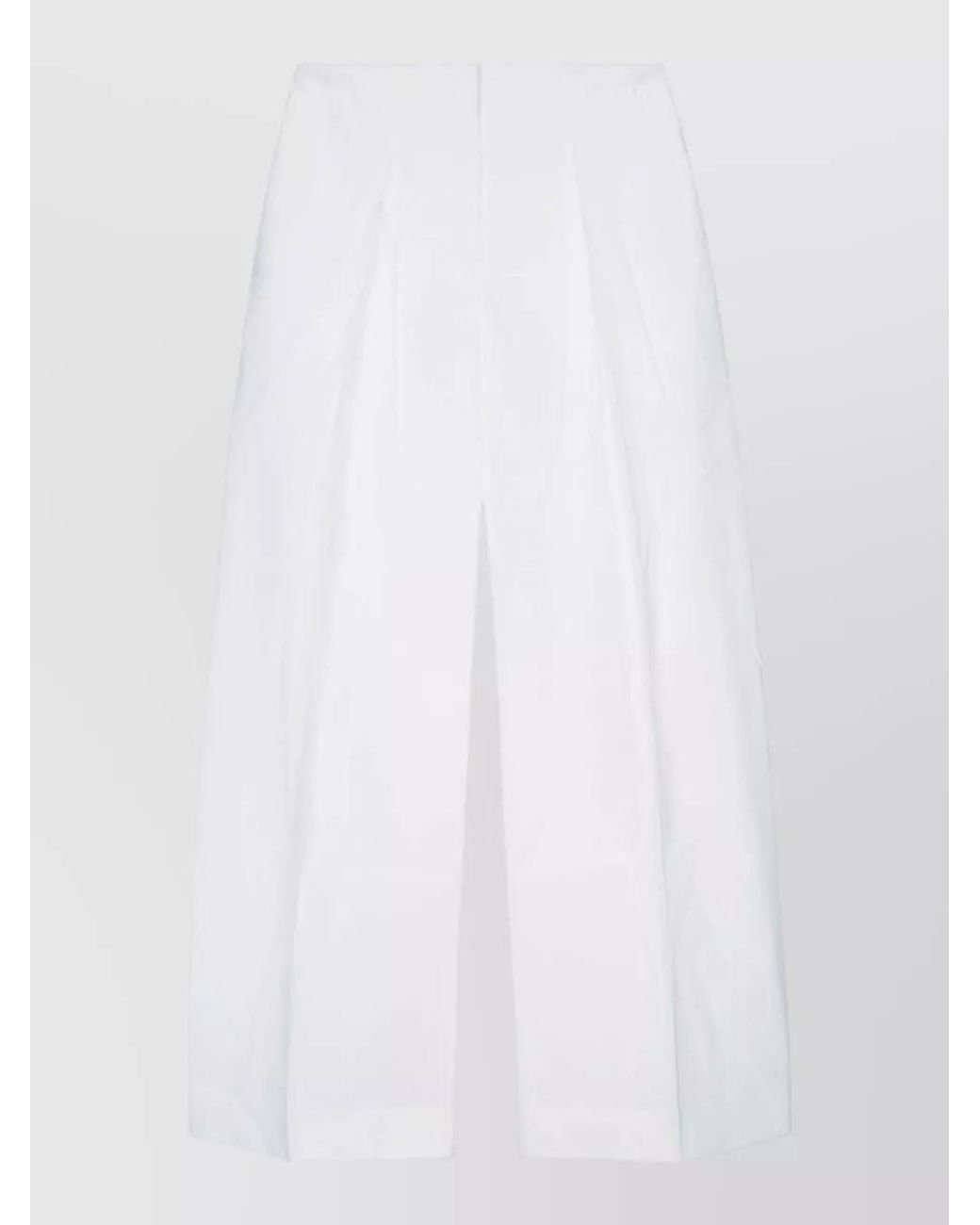 Jacquemus White High-Rise Wide-Leg Trousers