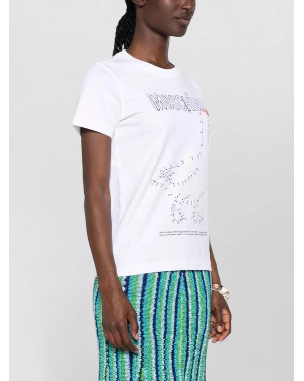 Moschino White Cotton T-Shirt