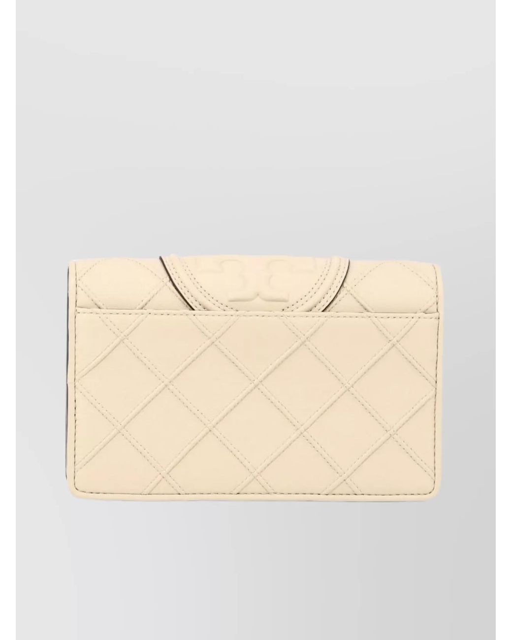 Tory Burch Natural Leather Chain Wallet