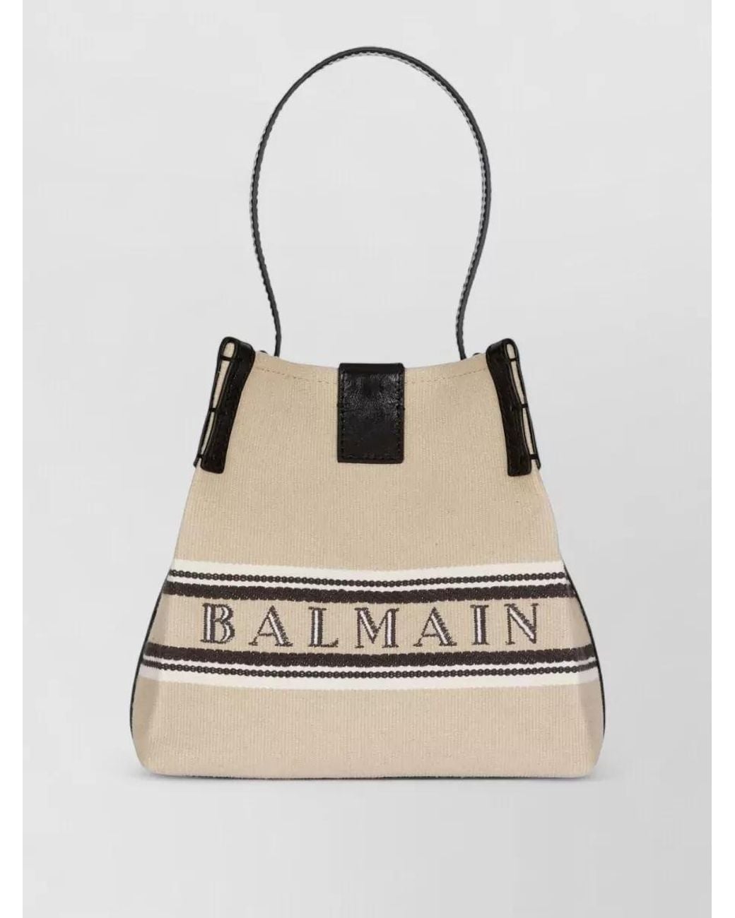Balmain Natural Release Cotton Shoulder Bag
