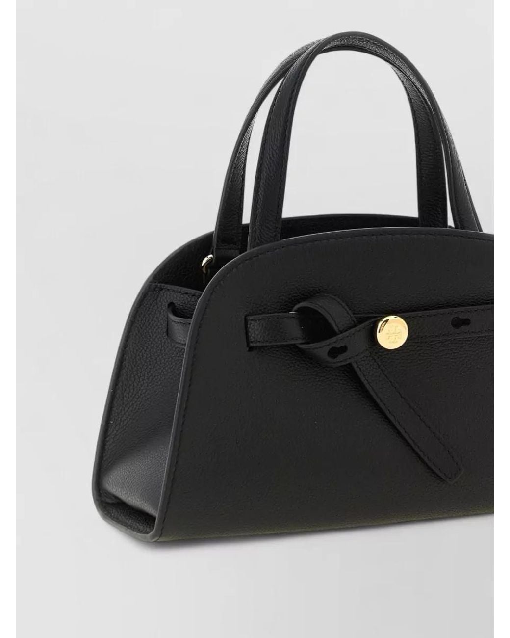 Tory Burch Black Romy Small Leather Clutch Bag