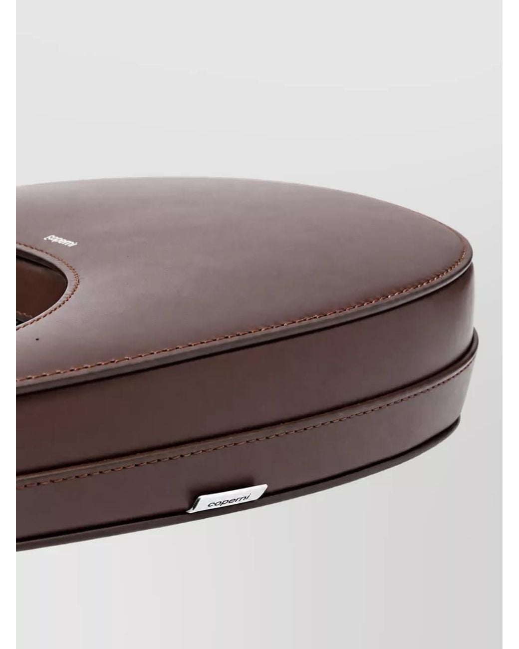 Coperni Brown Swipe Leather Tote Bag