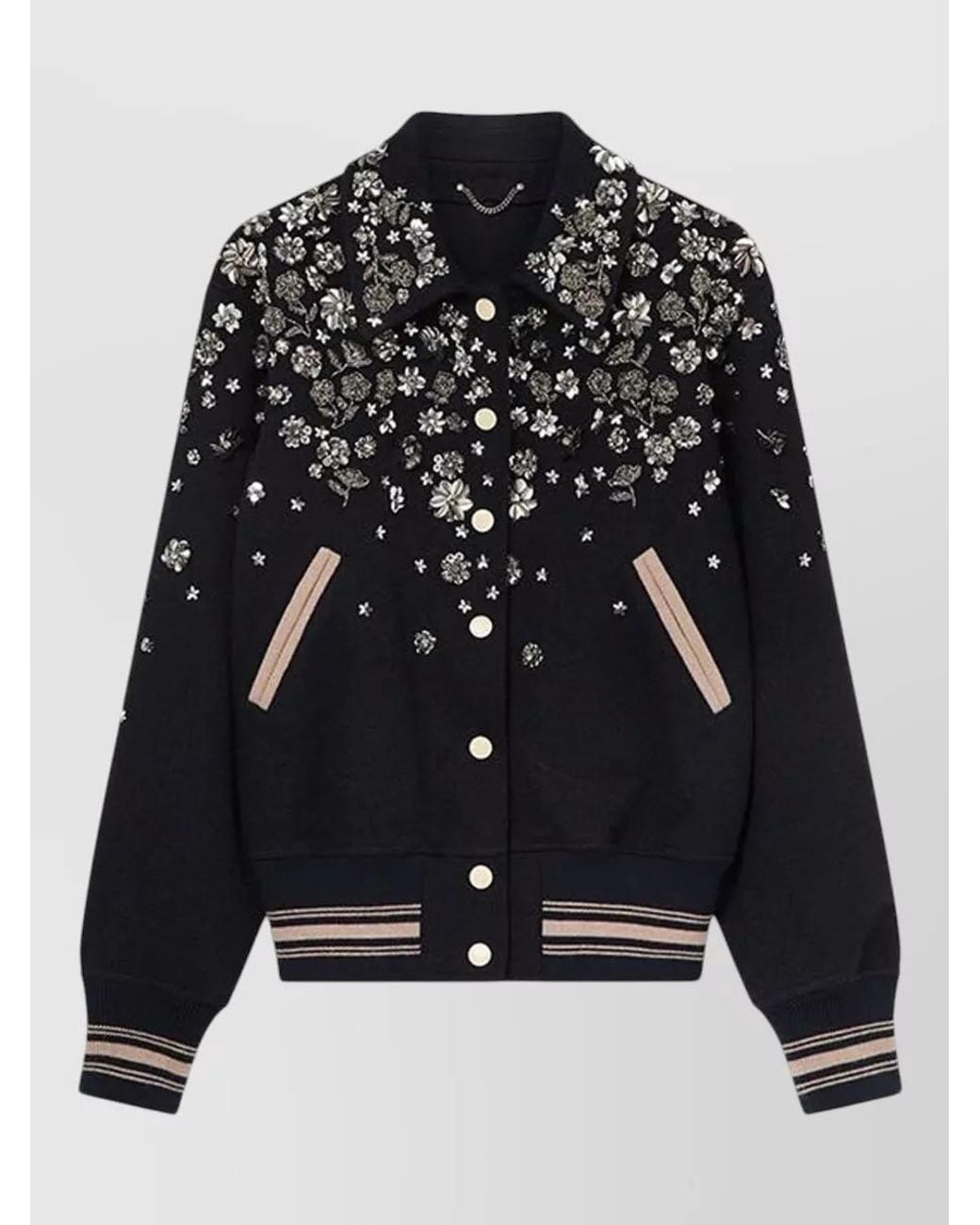 Golden Goose Deluxe Brand Black Virgin Wool Bomber Jacket