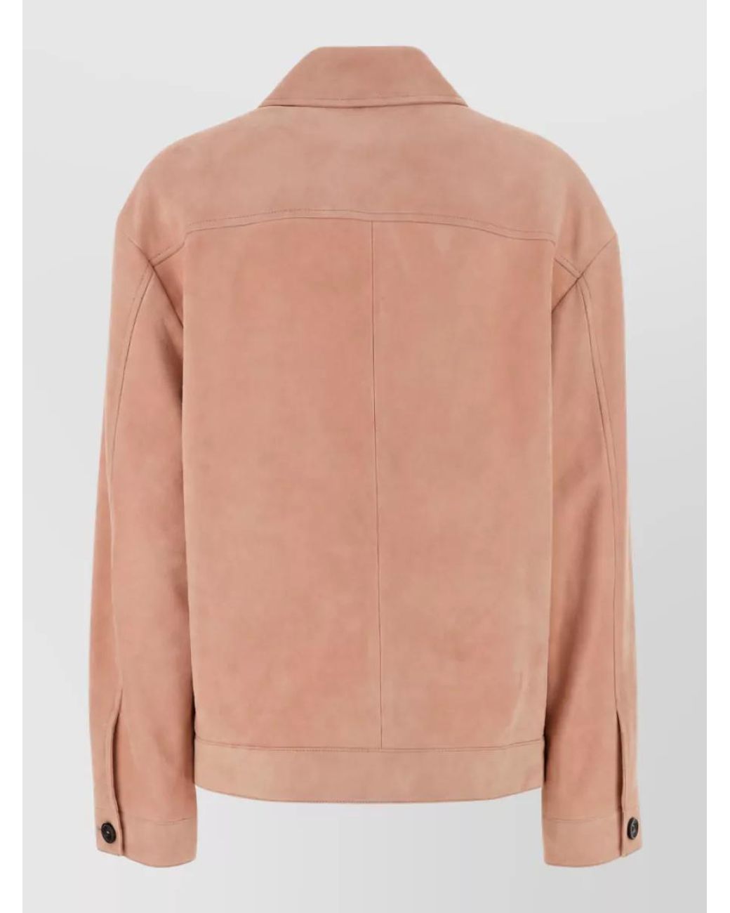 Miu Miu Pink Leather Single Breasted Coat