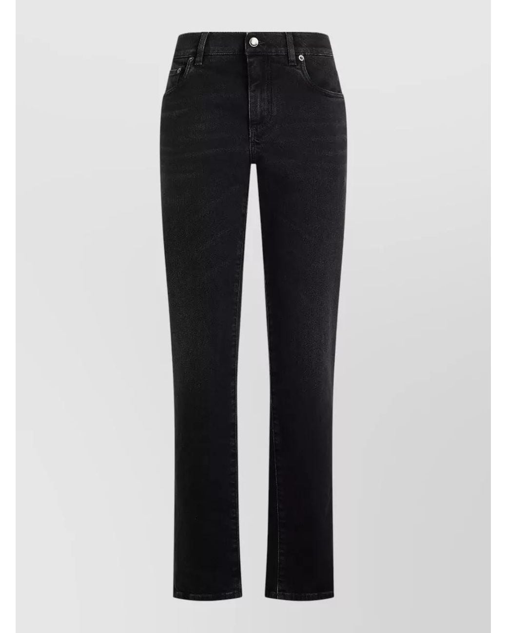 Dolce & Gabbana Black Slim-Fit Denim Jeans for men
