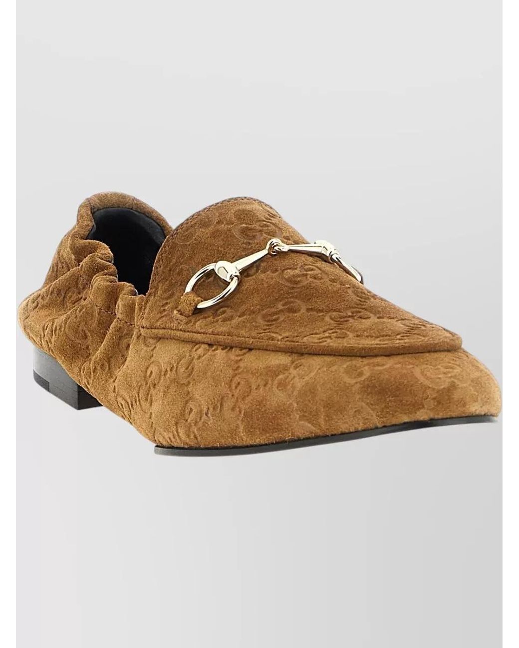 Gucci White Suede Loafers