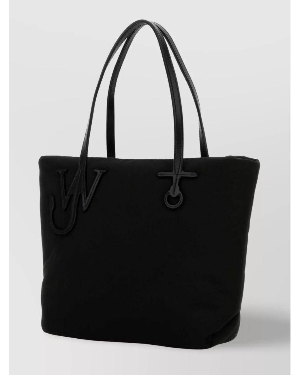 J.W. Anderson Black Tall Anchor Fabric Puffy Anchor Shoulder Bag