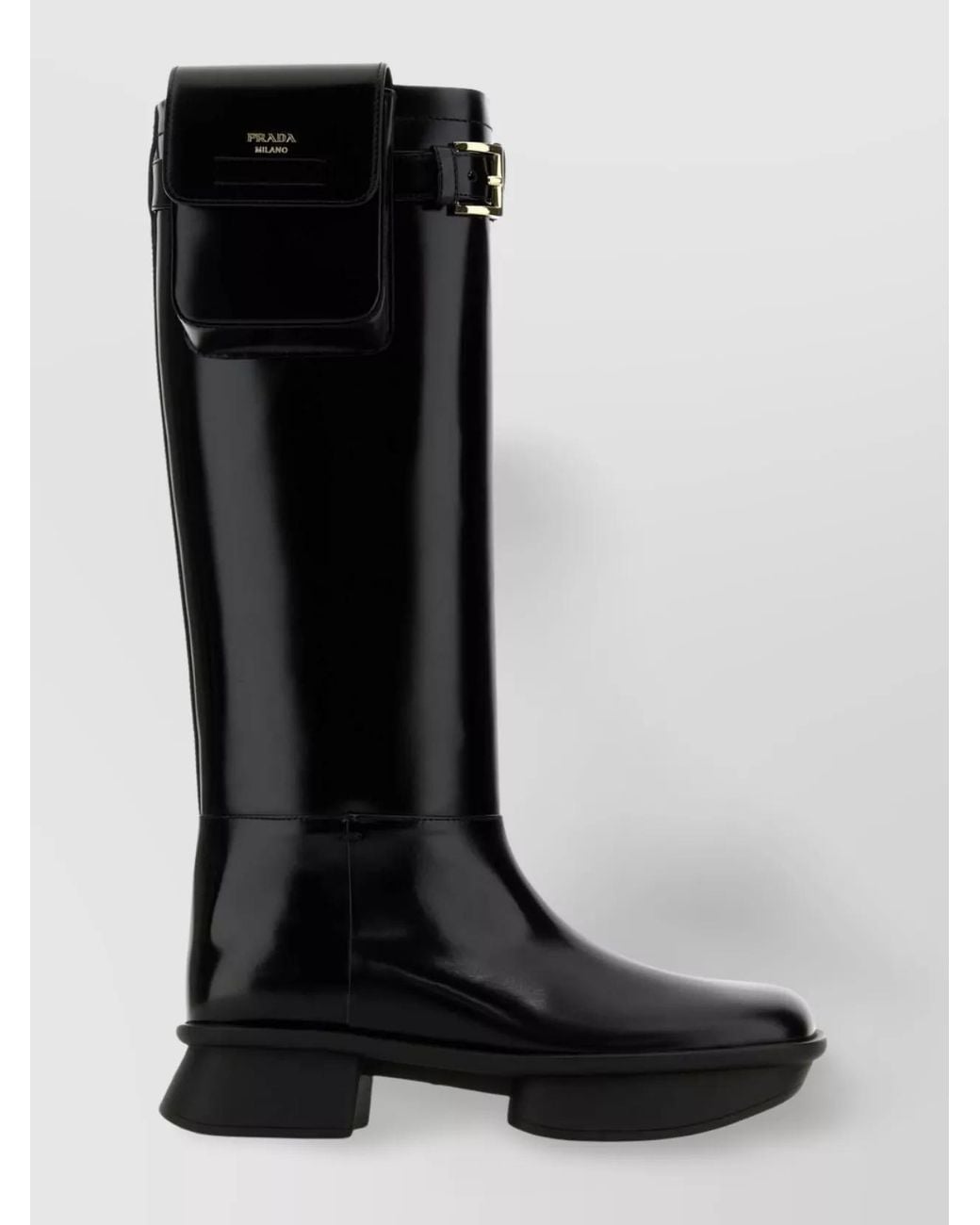 Prada Black Leather Boots
