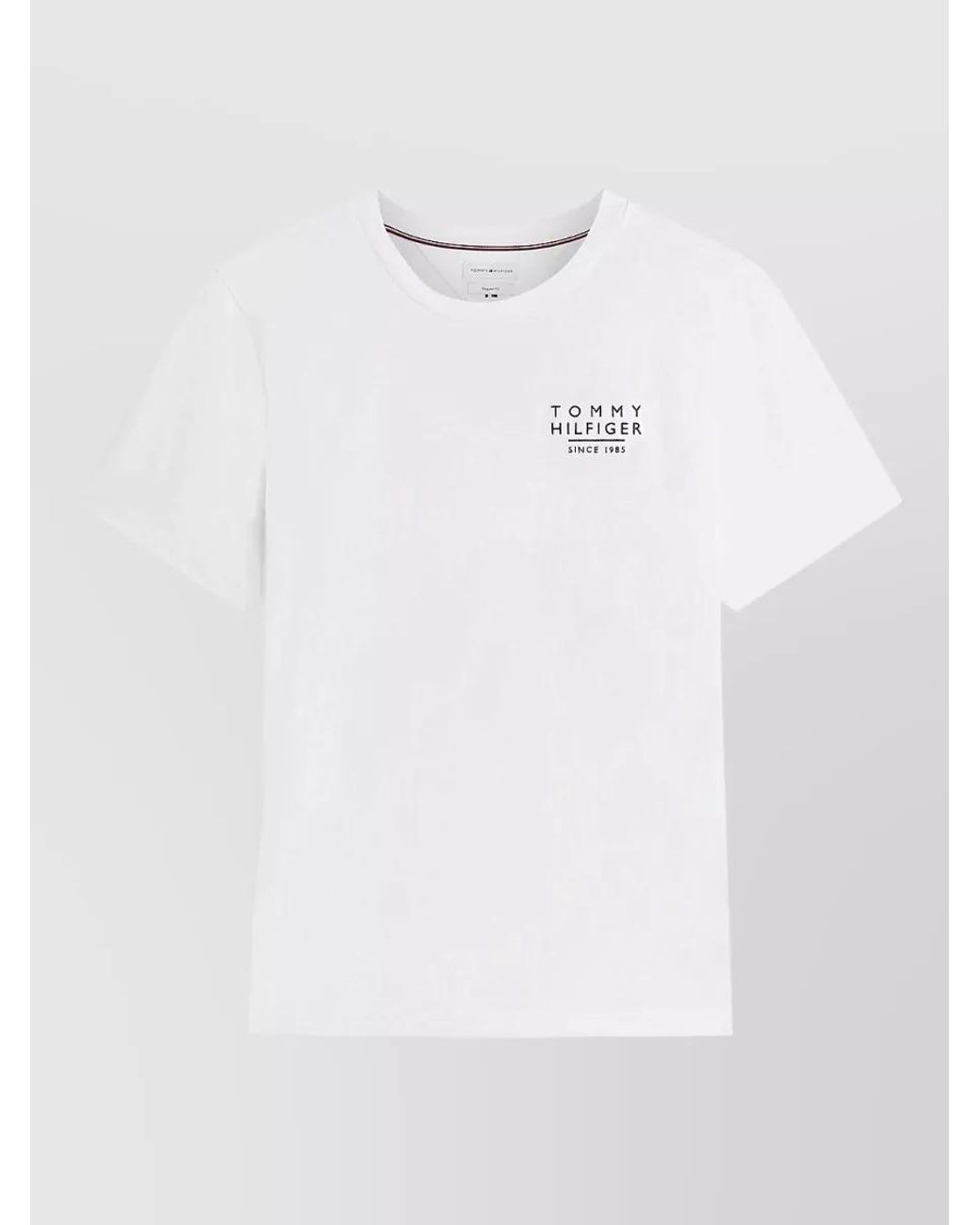 Tommy Hilfiger White Cotton Regular-Fit T-Shirt for men